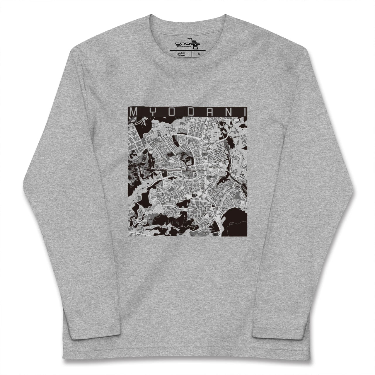 【名谷(兵庫県)】地図柄ロングスリーブTシャツ