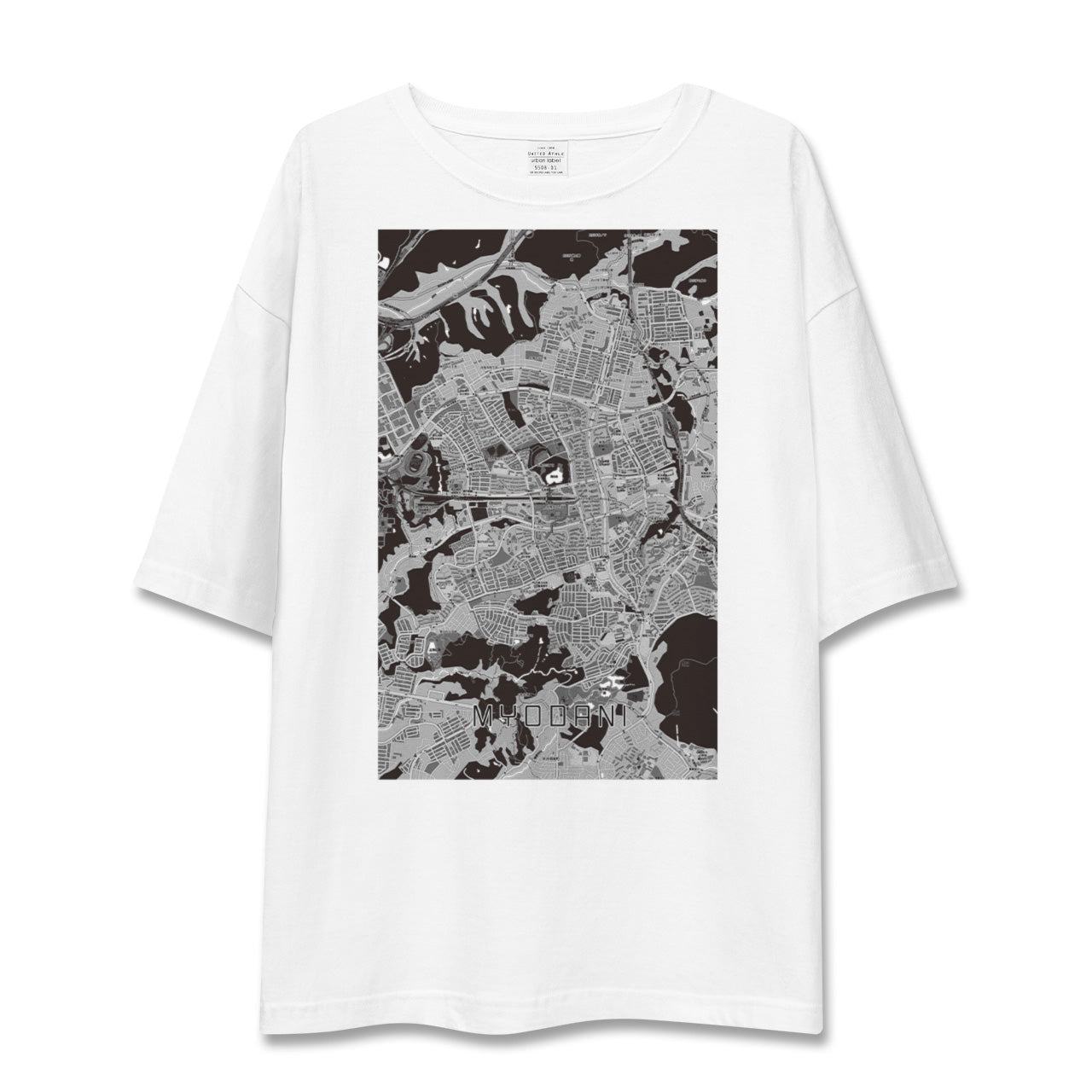 【名谷(兵庫県)】地図柄ビッグシルエットTシャツ
