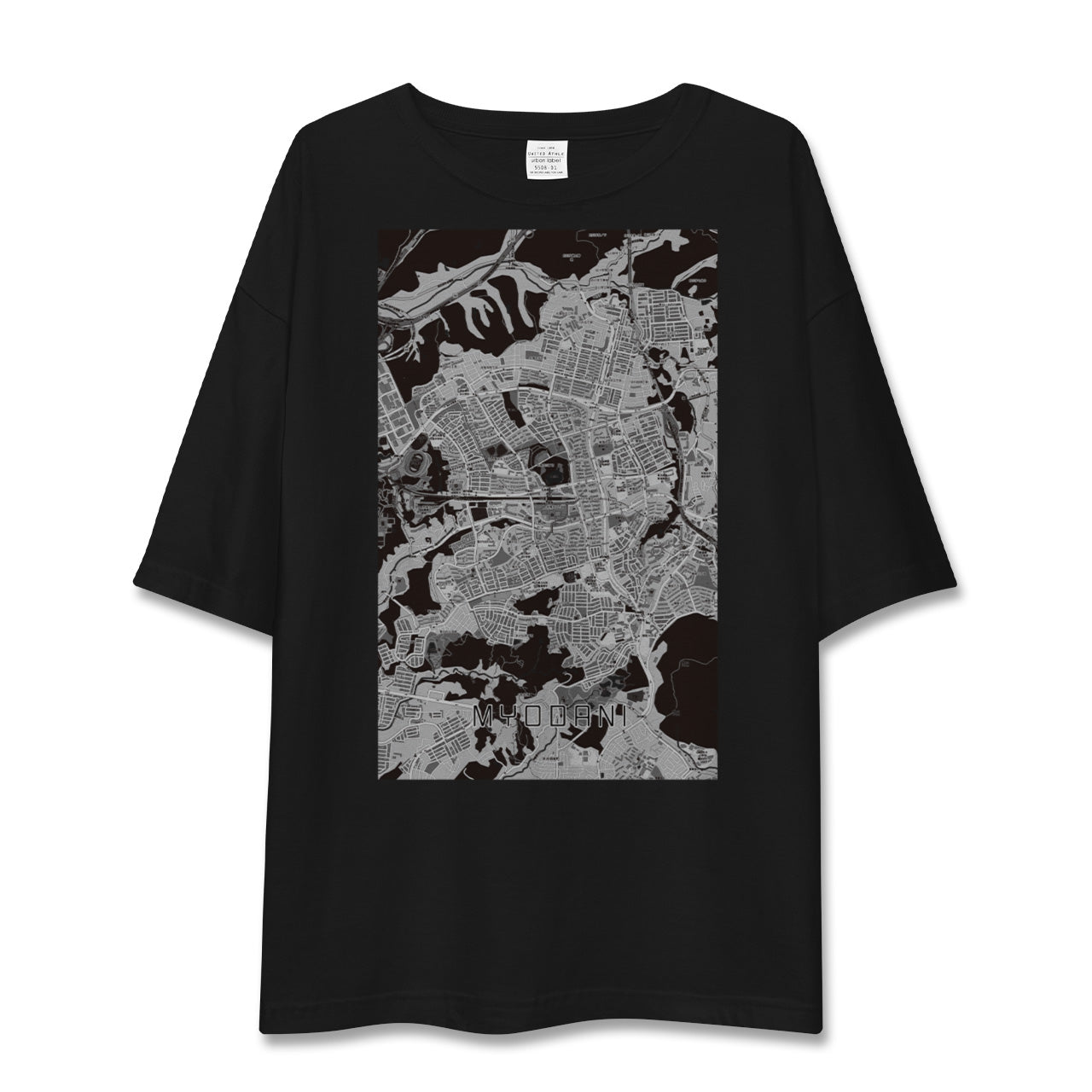 【名谷(兵庫県)】地図柄ビッグシルエットTシャツ