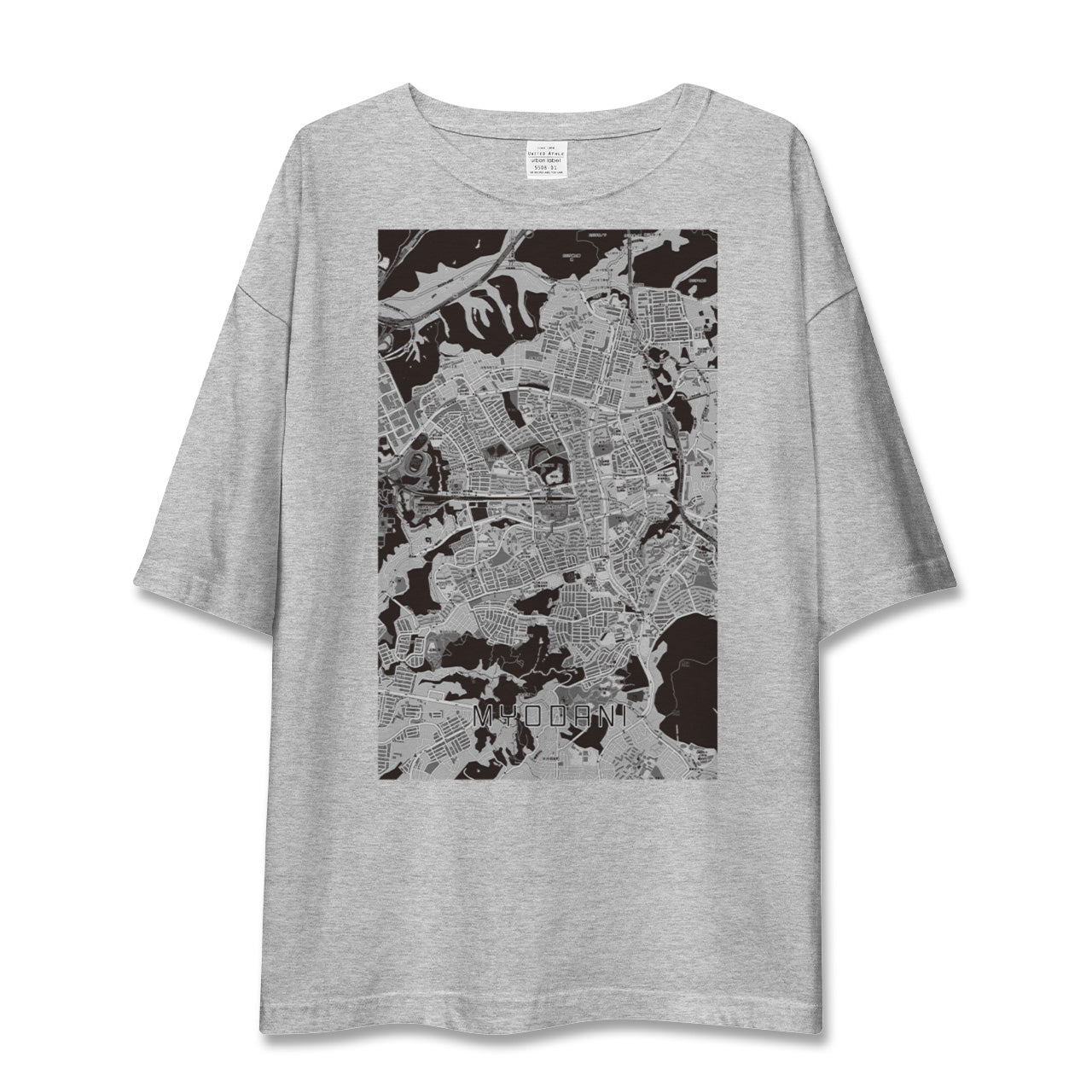【名谷(兵庫県)】地図柄ビッグシルエットTシャツ