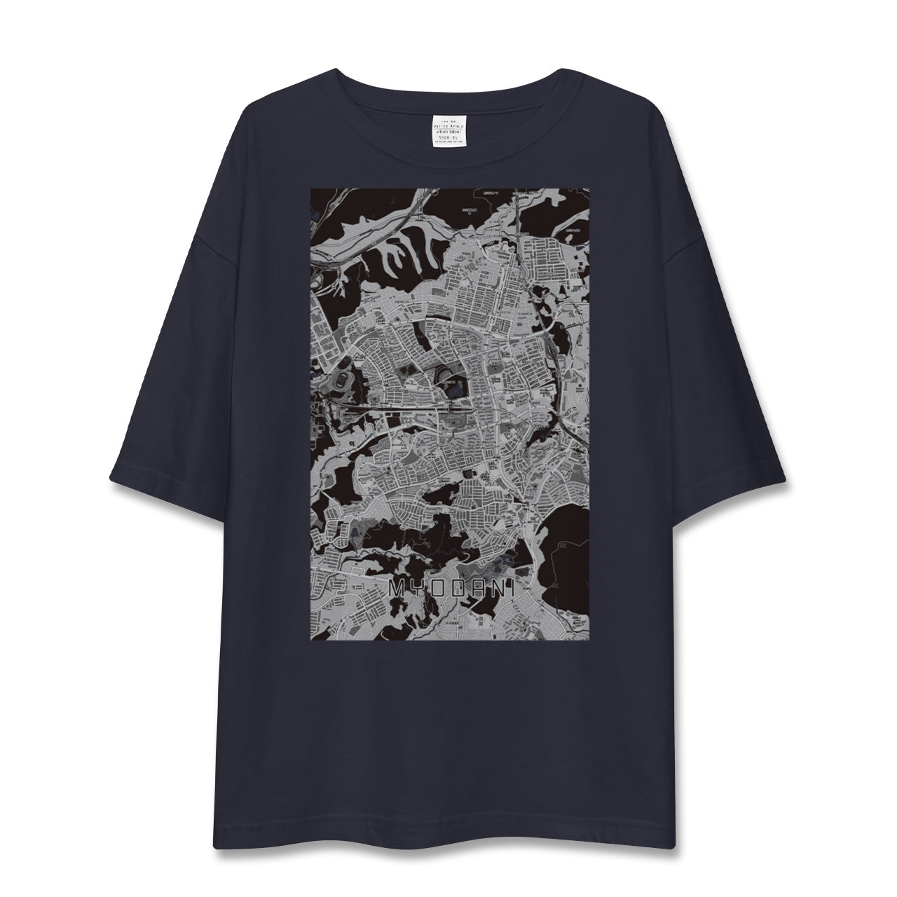 【名谷(兵庫県)】地図柄ビッグシルエットTシャツ