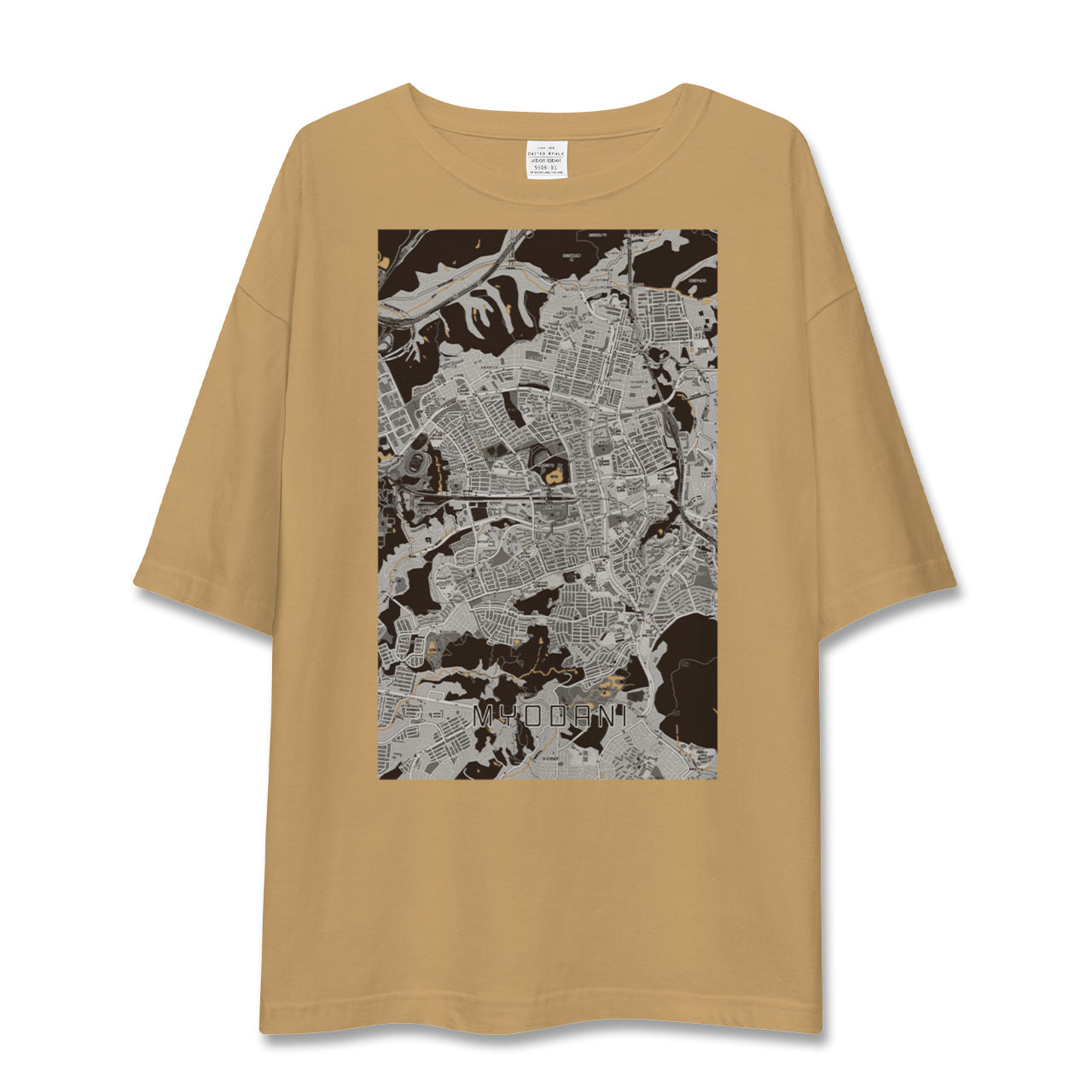 【名谷(兵庫県)】地図柄ビッグシルエットTシャツ