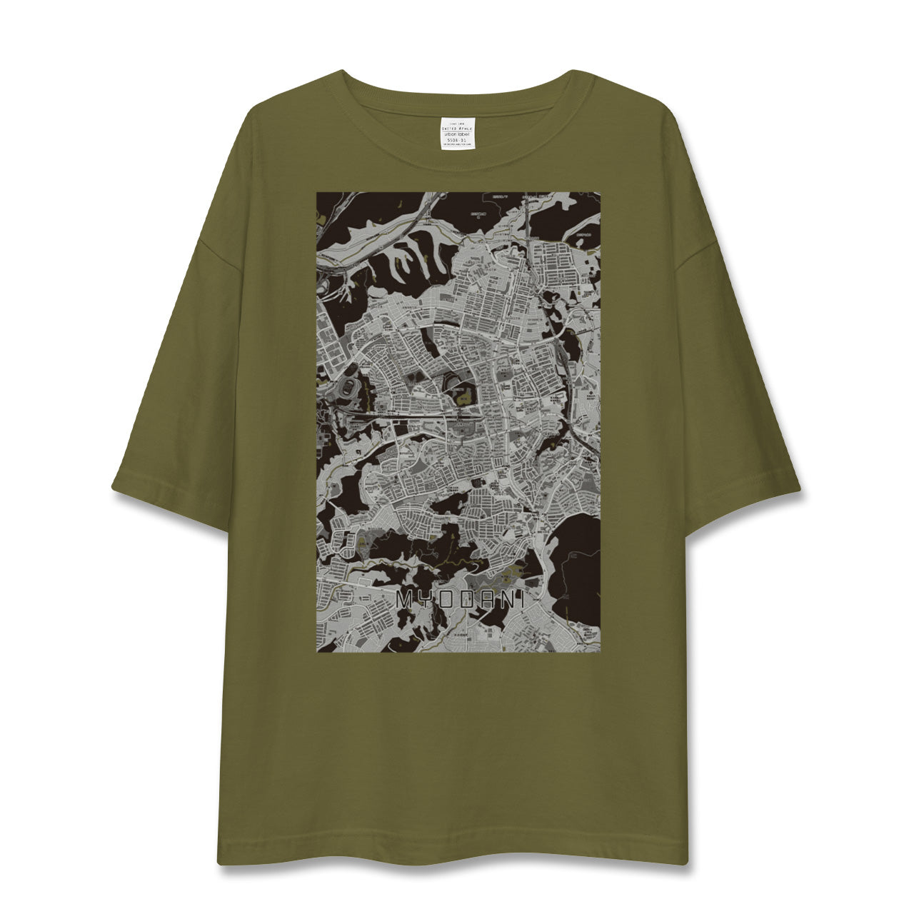 【名谷(兵庫県)】地図柄ビッグシルエットTシャツ