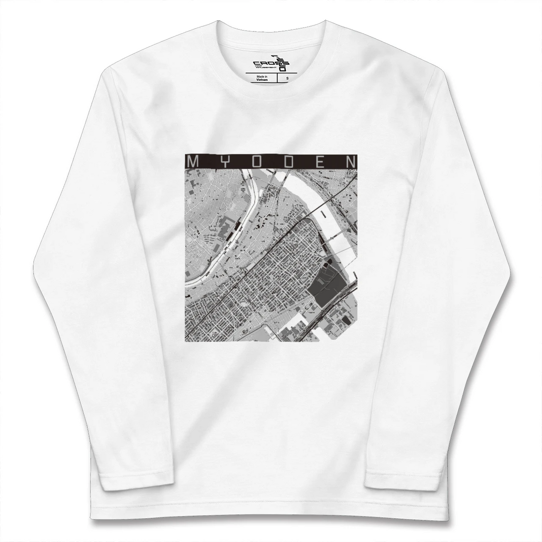 【妙典(千葉県)】地図柄ロングスリーブTシャツ