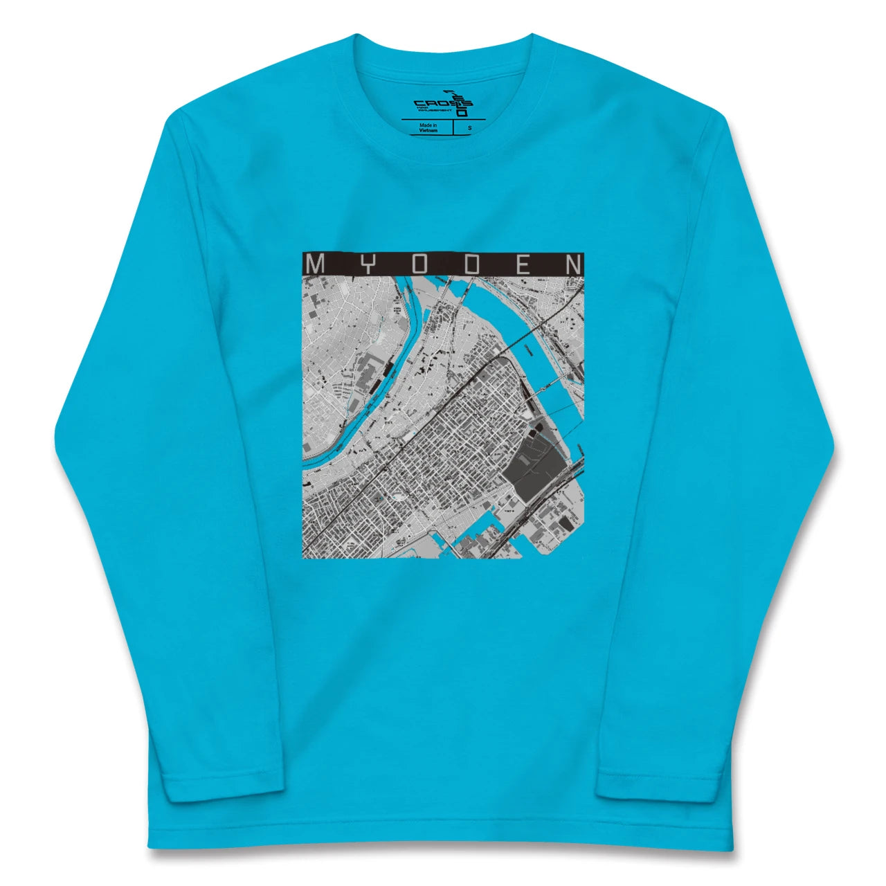 【妙典(千葉県)】地図柄ロングスリーブTシャツ