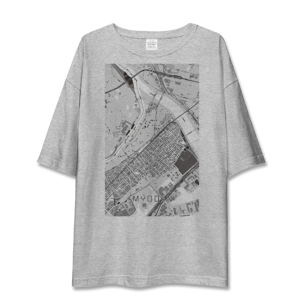 【妙典(千葉県)】地図柄ビッグシルエットTシャツ