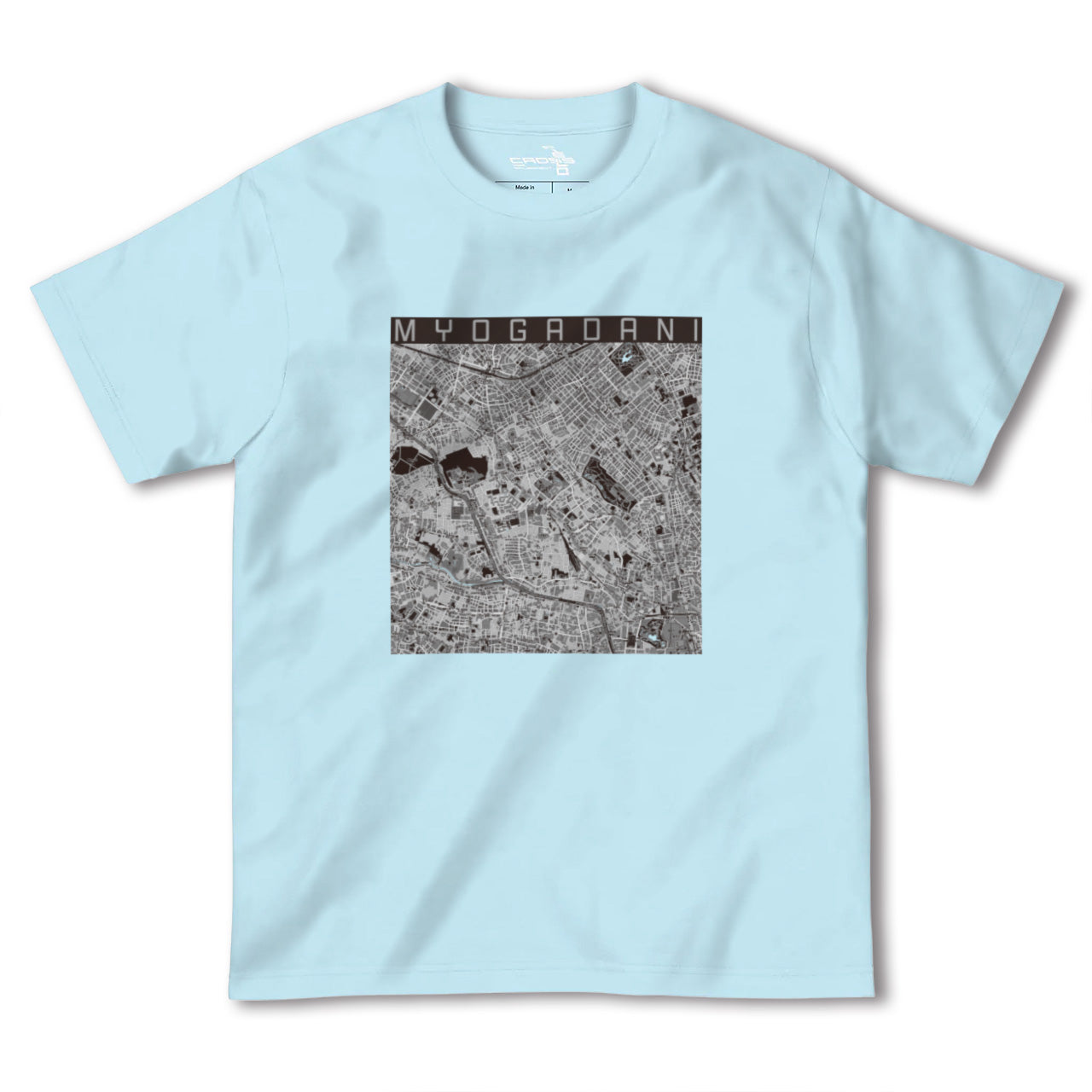 【茗荷谷(東京都)】地図柄ヘビーウェイトTシャツ