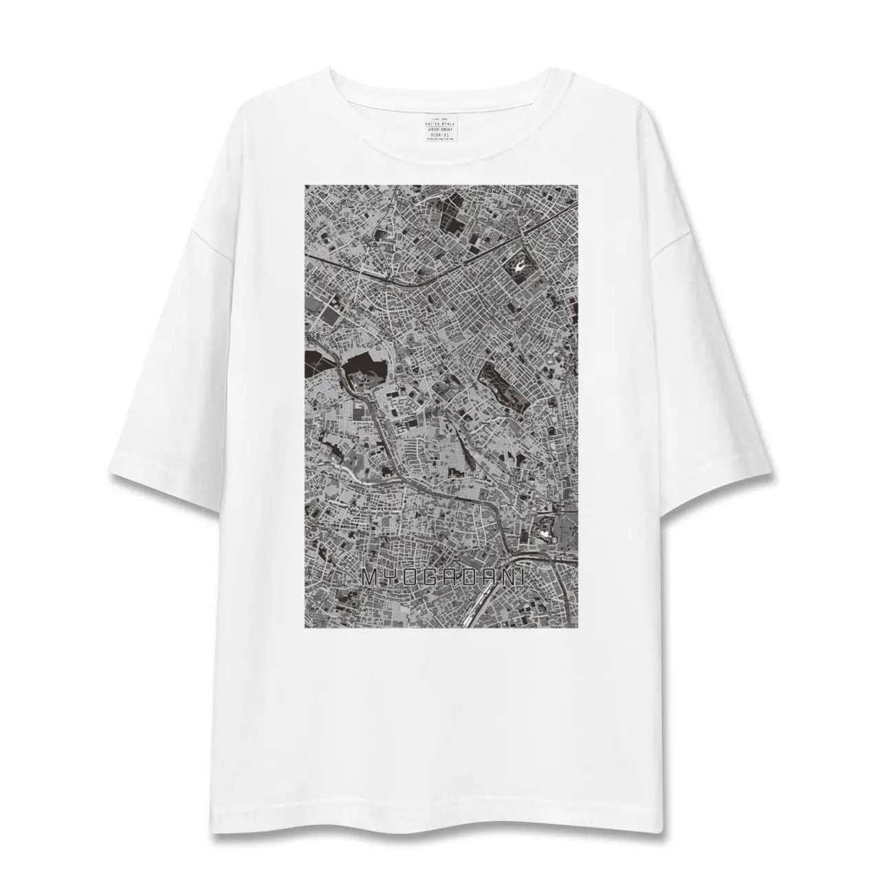 【茗荷谷(東京都)】地図柄ビッグシルエットTシャツ