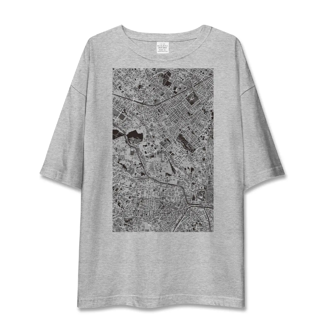 【茗荷谷(東京都)】地図柄ビッグシルエットTシャツ