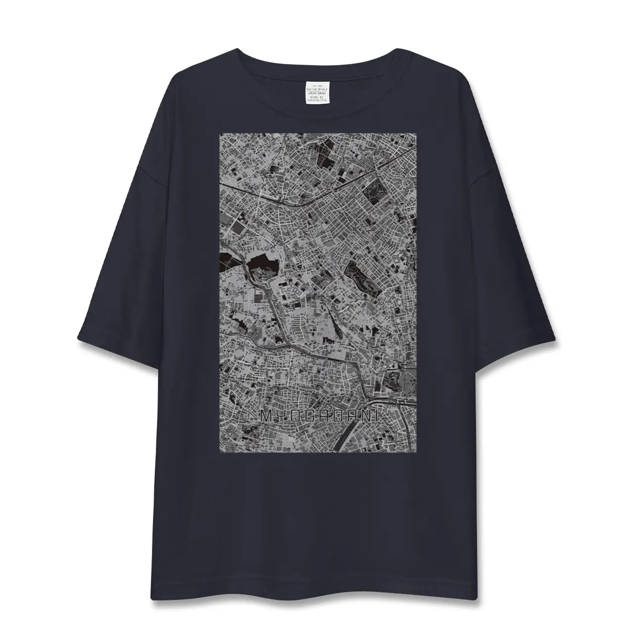 【茗荷谷(東京都)】地図柄ビッグシルエットTシャツ