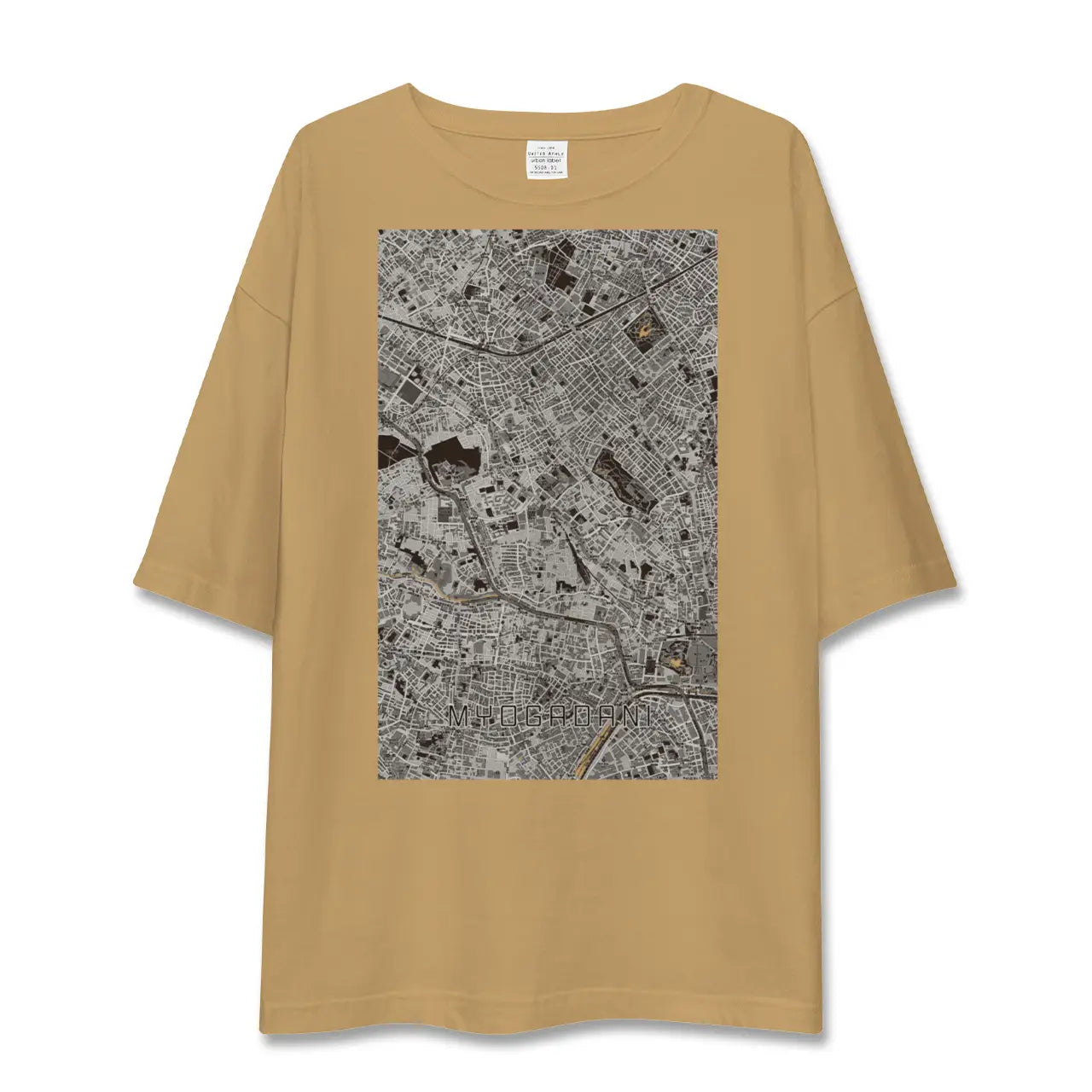 【茗荷谷(東京都)】地図柄ビッグシルエットTシャツ