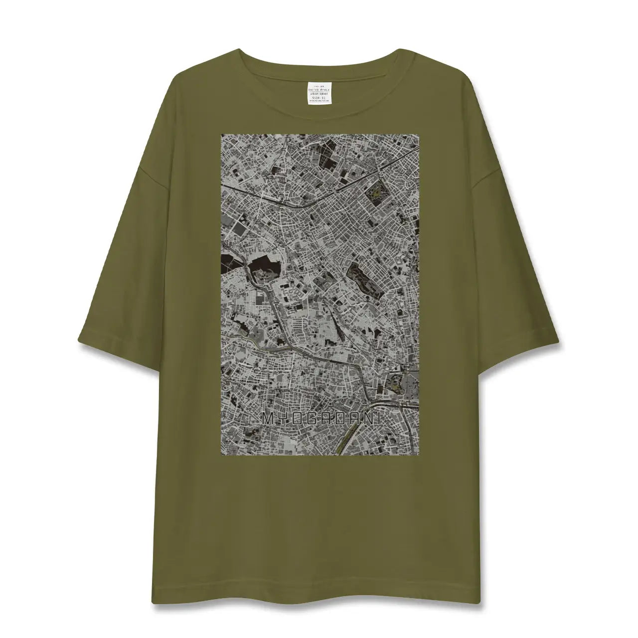 【茗荷谷(東京都)】地図柄ビッグシルエットTシャツ