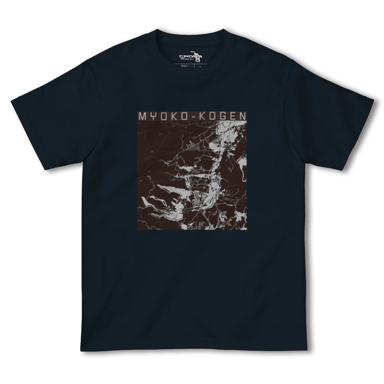 【妙高高原(新潟県)】地図柄ヘビーウェイトTシャツ