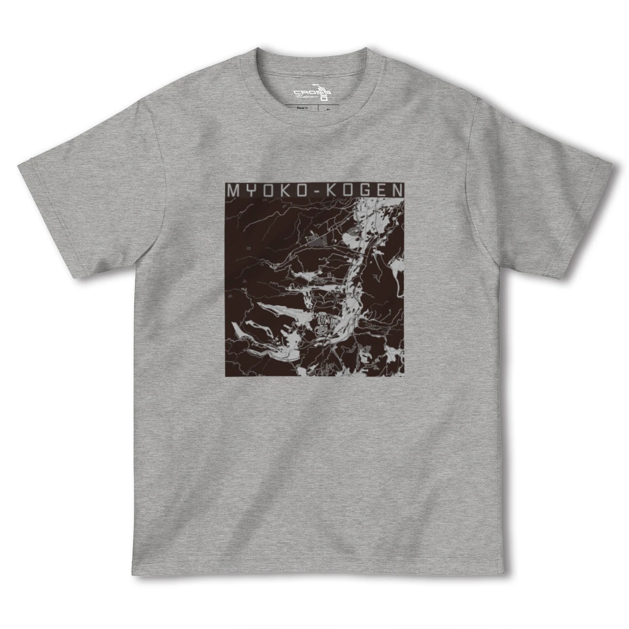 【妙高高原(新潟県)】地図柄ヘビーウェイトTシャツ