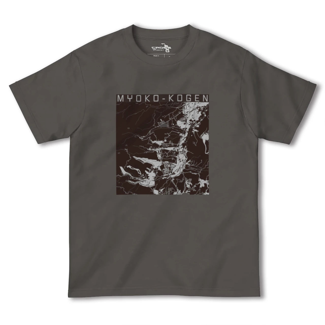 【妙高高原(新潟県)】地図柄ヘビーウェイトTシャツ