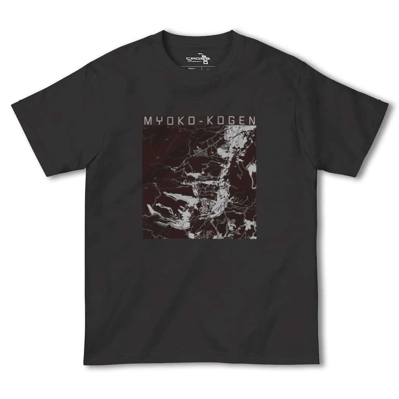 【妙高高原(新潟県)】地図柄ヘビーウェイトTシャツ