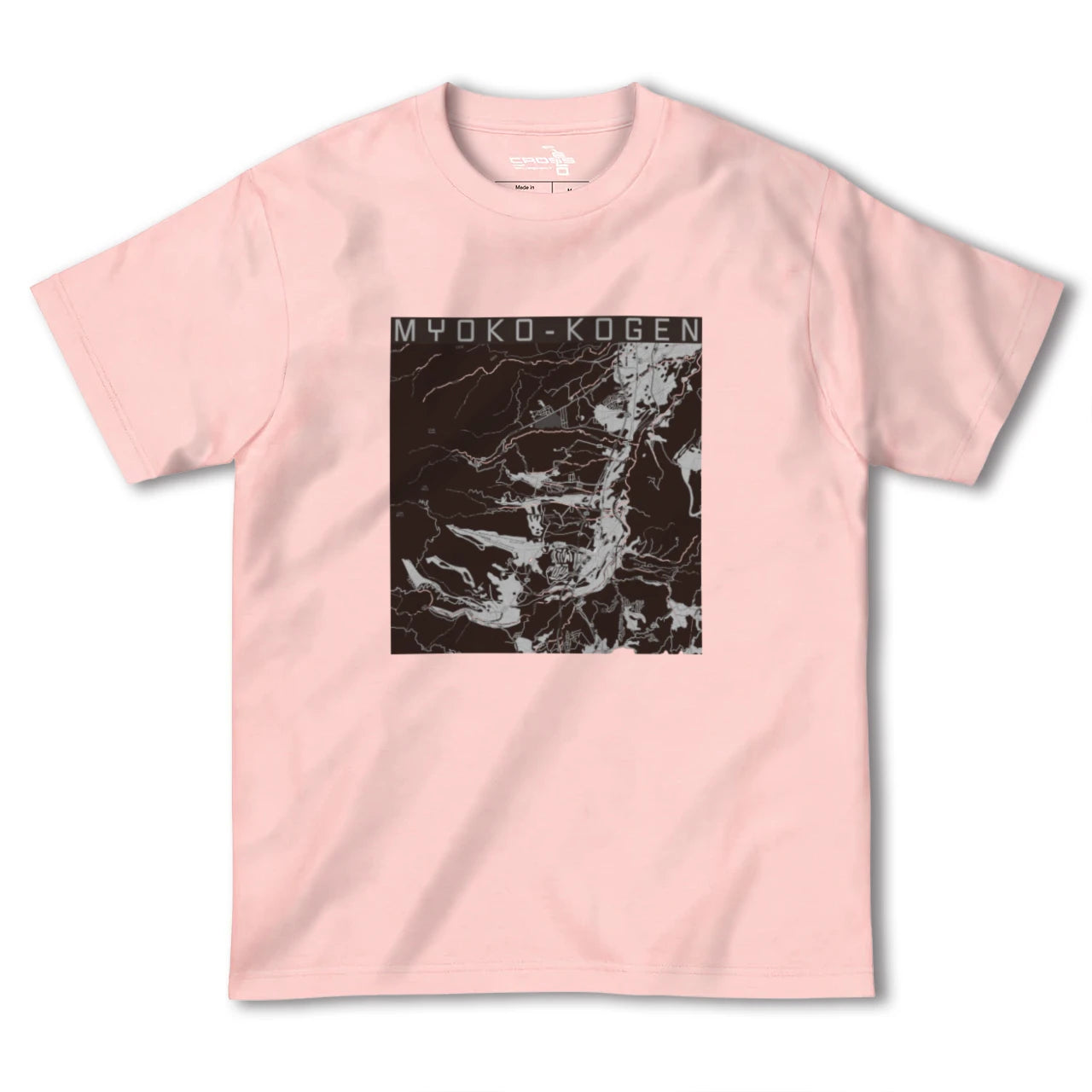 【妙高高原(新潟県)】地図柄ヘビーウェイトTシャツ