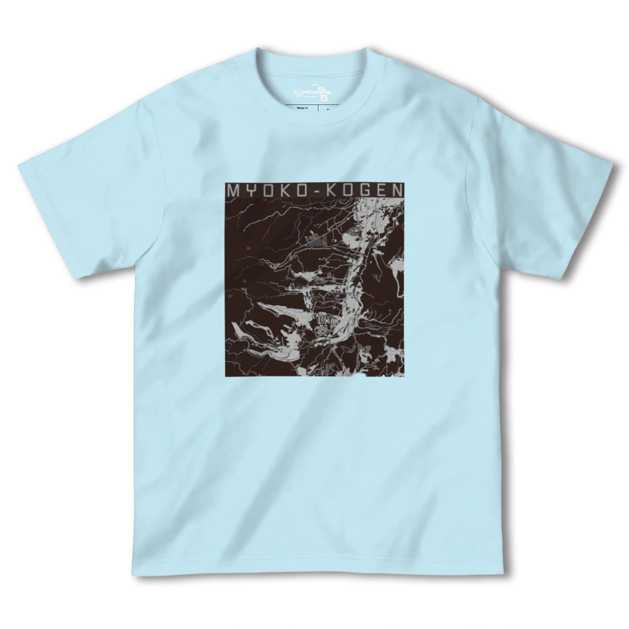 【妙高高原(新潟県)】地図柄ヘビーウェイトTシャツ