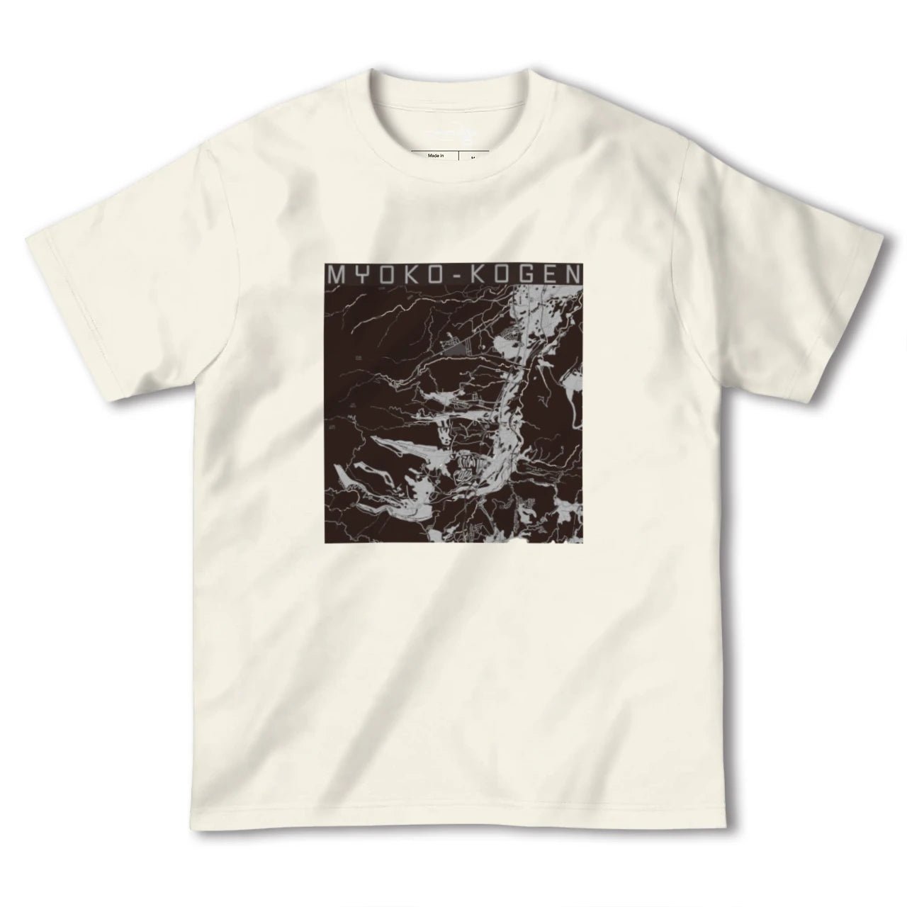 【妙高高原(新潟県)】地図柄ヘビーウェイトTシャツ