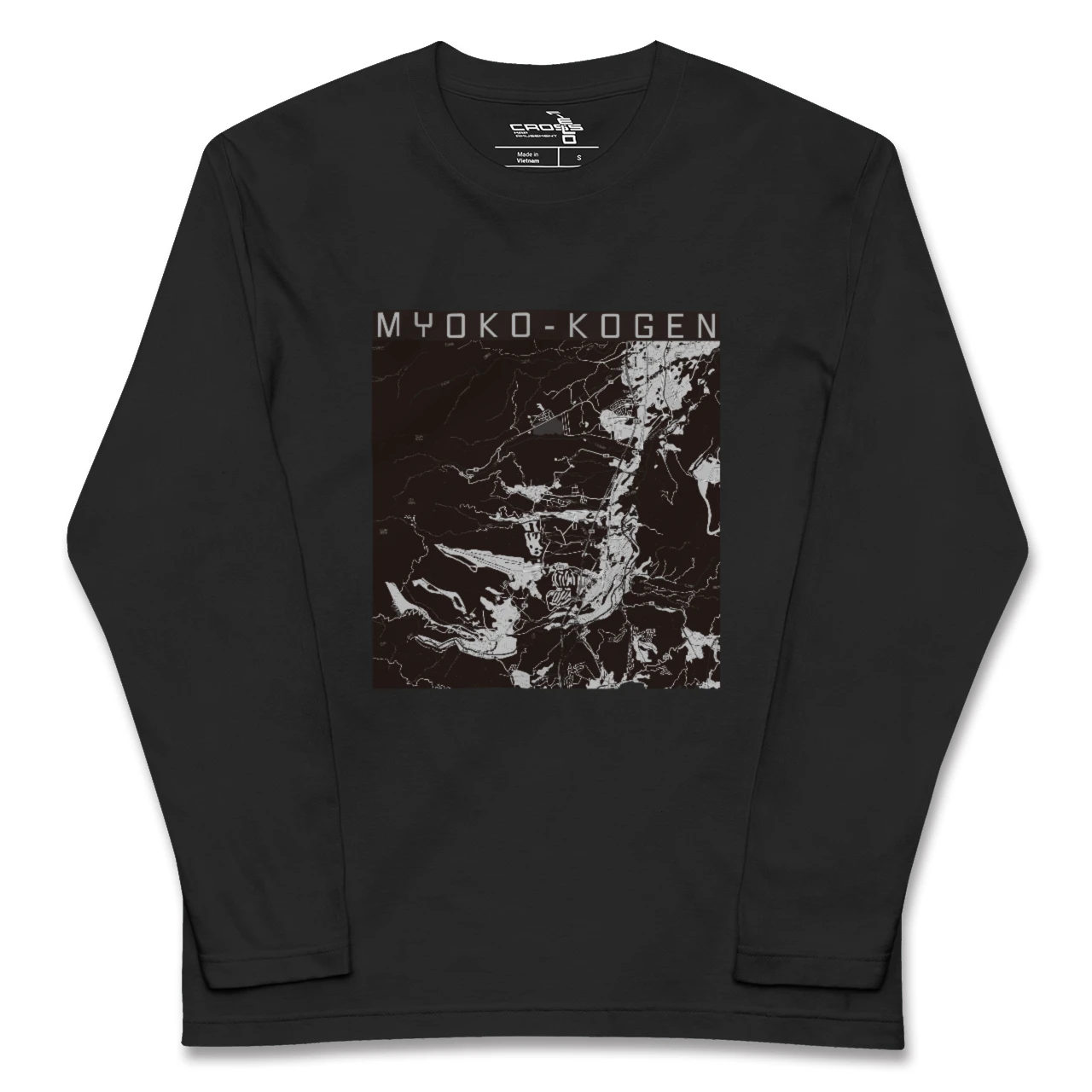 【妙高高原(新潟県)】地図柄ロングスリーブTシャツ