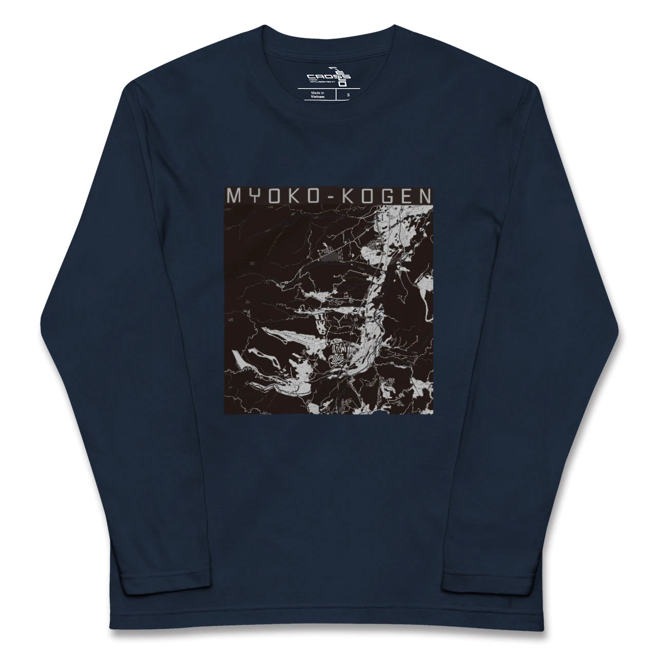 【妙高高原(新潟県)】地図柄ロングスリーブTシャツ