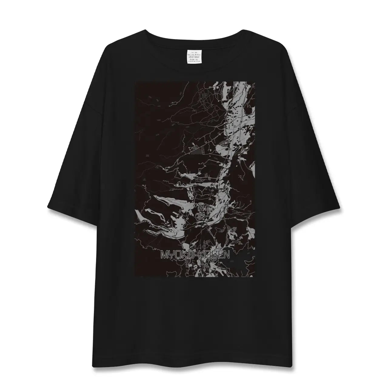 【妙高高原(新潟県)】地図柄ビッグシルエットTシャツ
