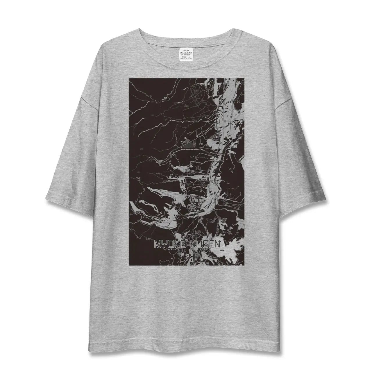 【妙高高原(新潟県)】地図柄ビッグシルエットTシャツ