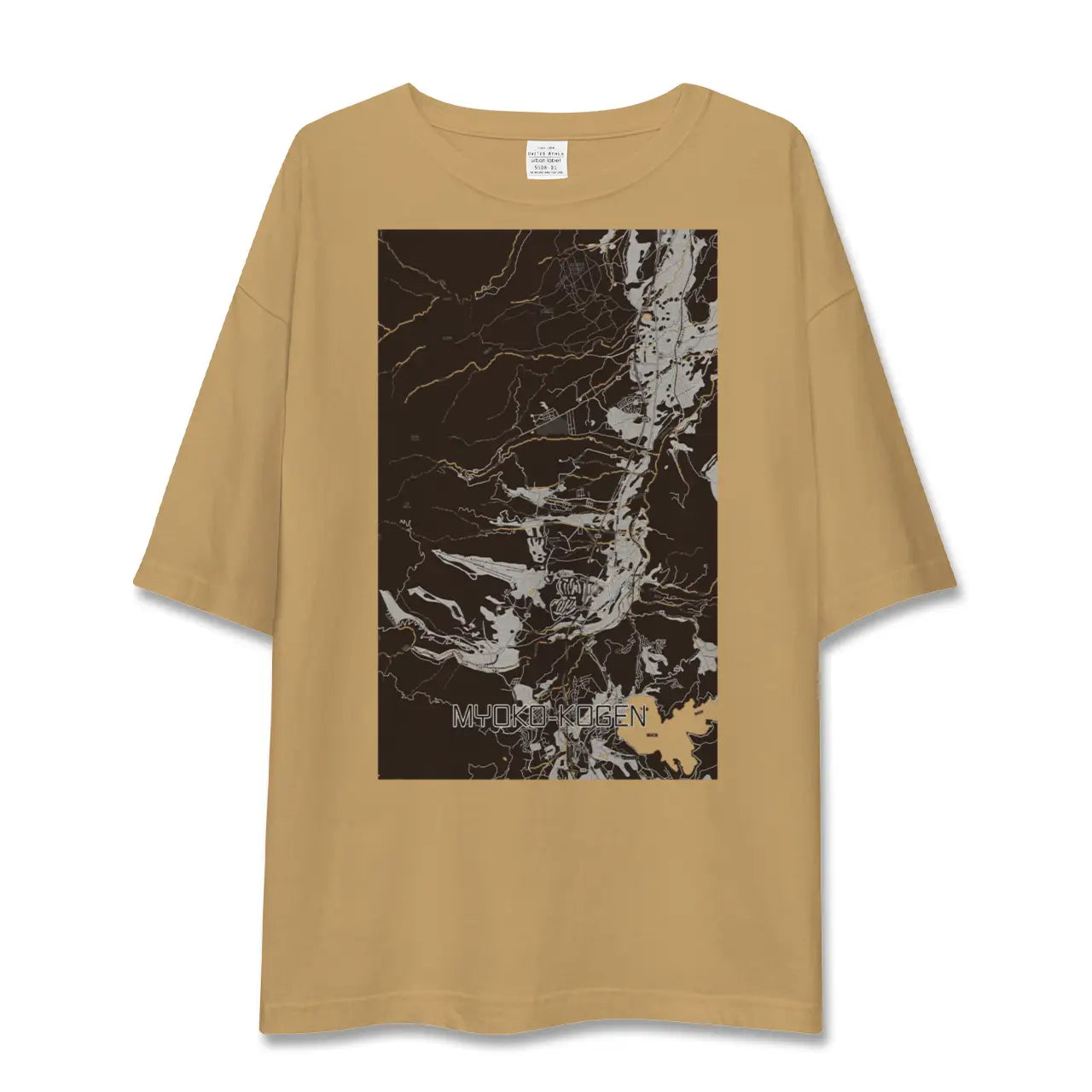 【妙高高原(新潟県)】地図柄ビッグシルエットTシャツ