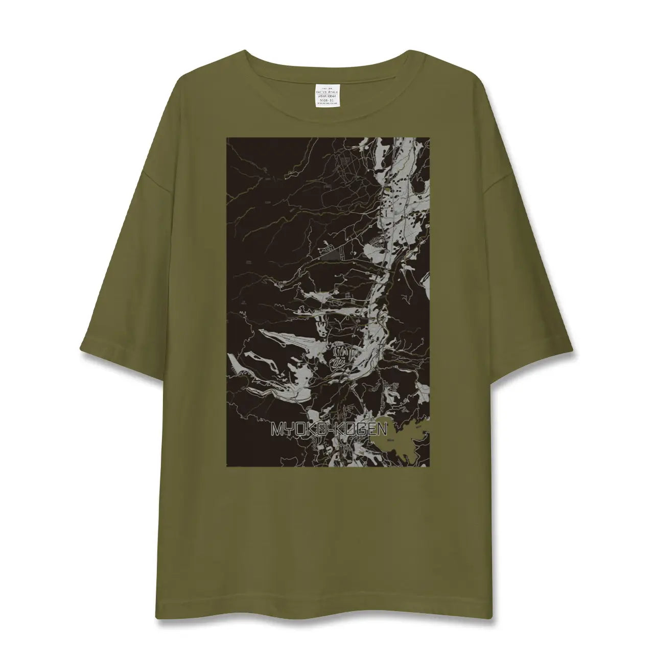 【妙高高原(新潟県)】地図柄ビッグシルエットTシャツ