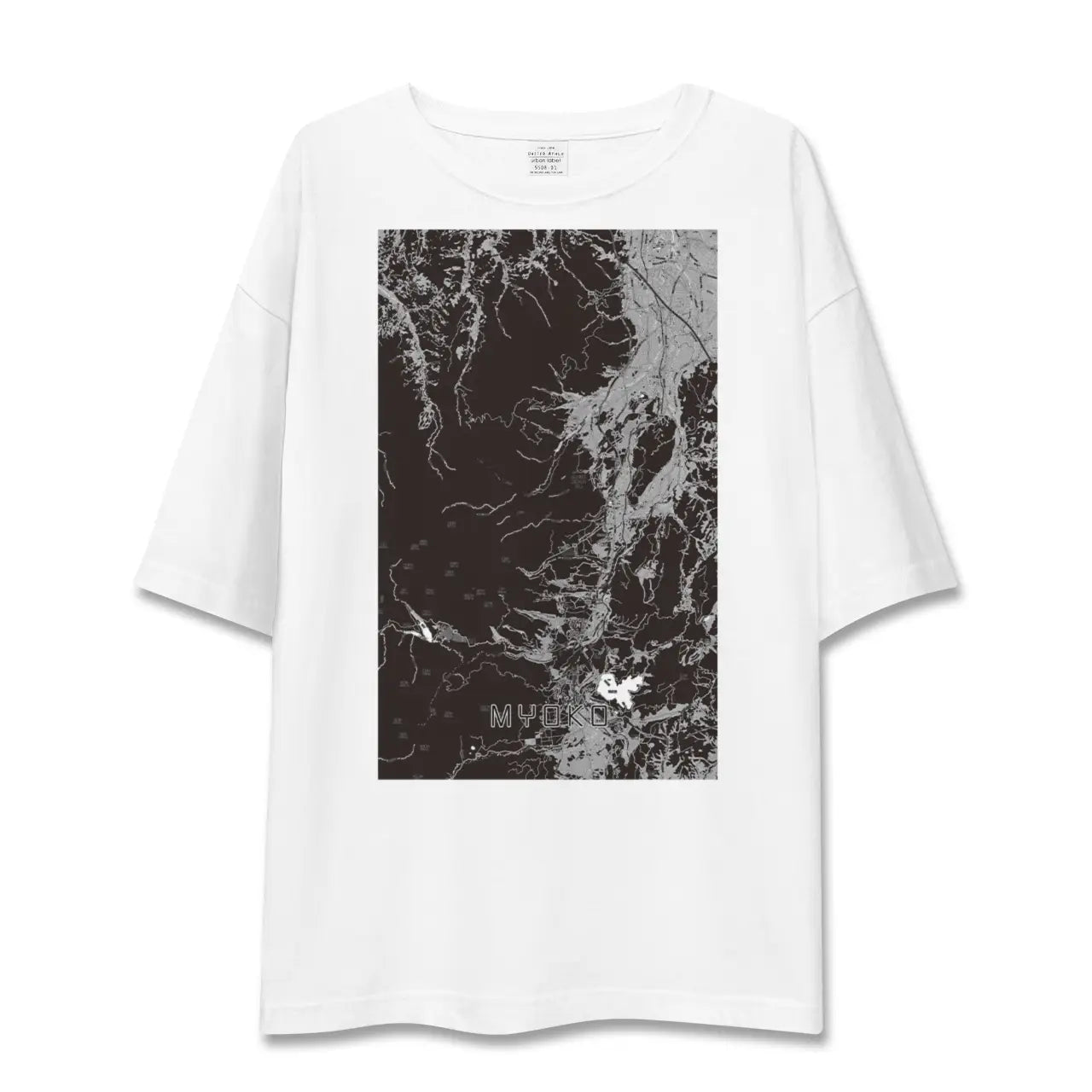 【妙高(新潟県)】地図柄ビッグシルエットTシャツ
