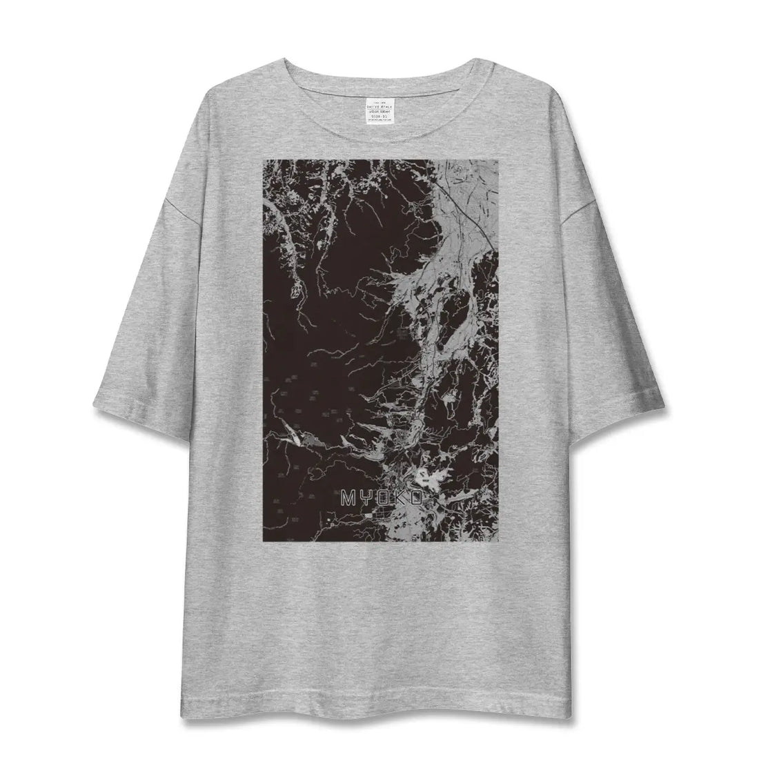 【妙高(新潟県)】地図柄ビッグシルエットTシャツ