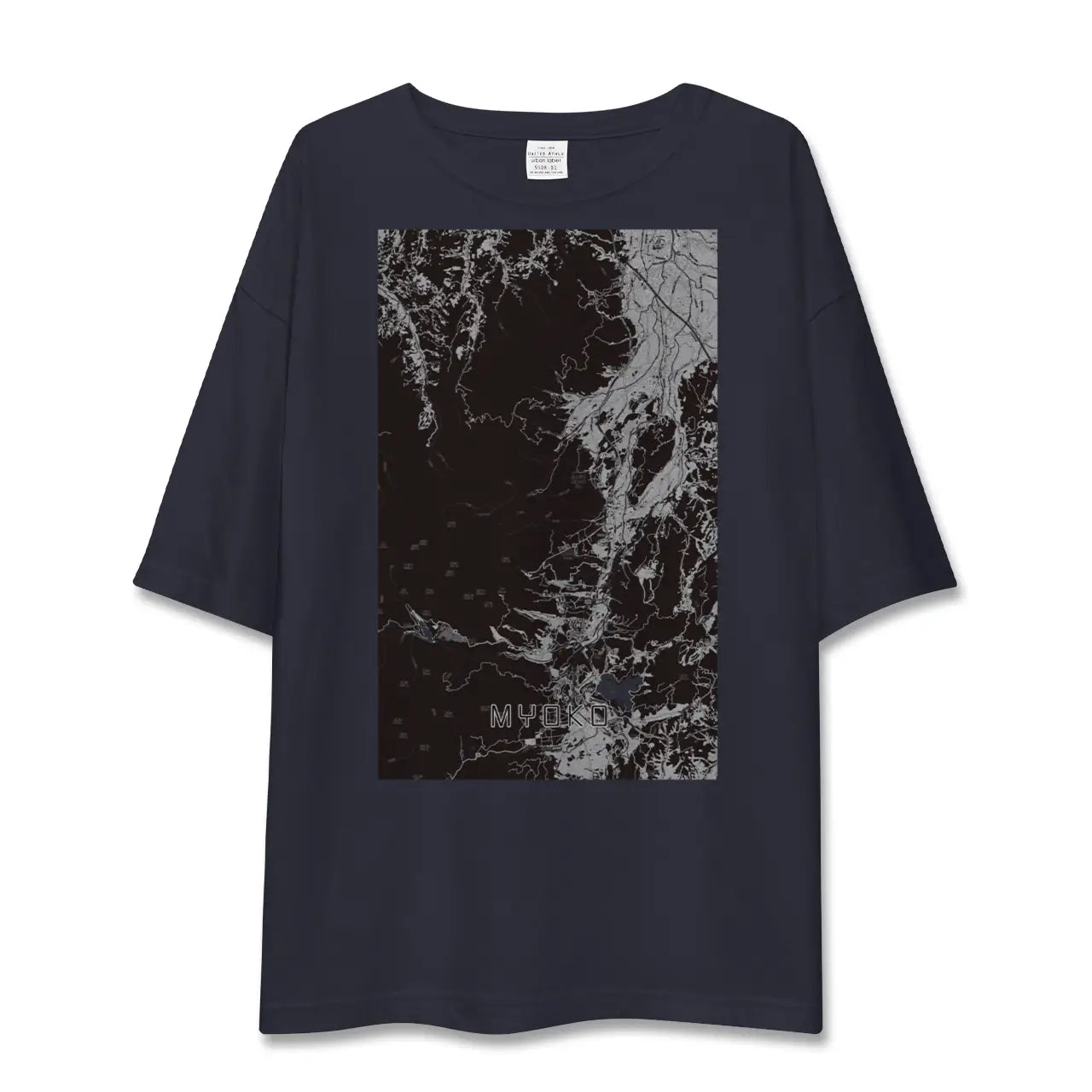 【妙高(新潟県)】地図柄ビッグシルエットTシャツ