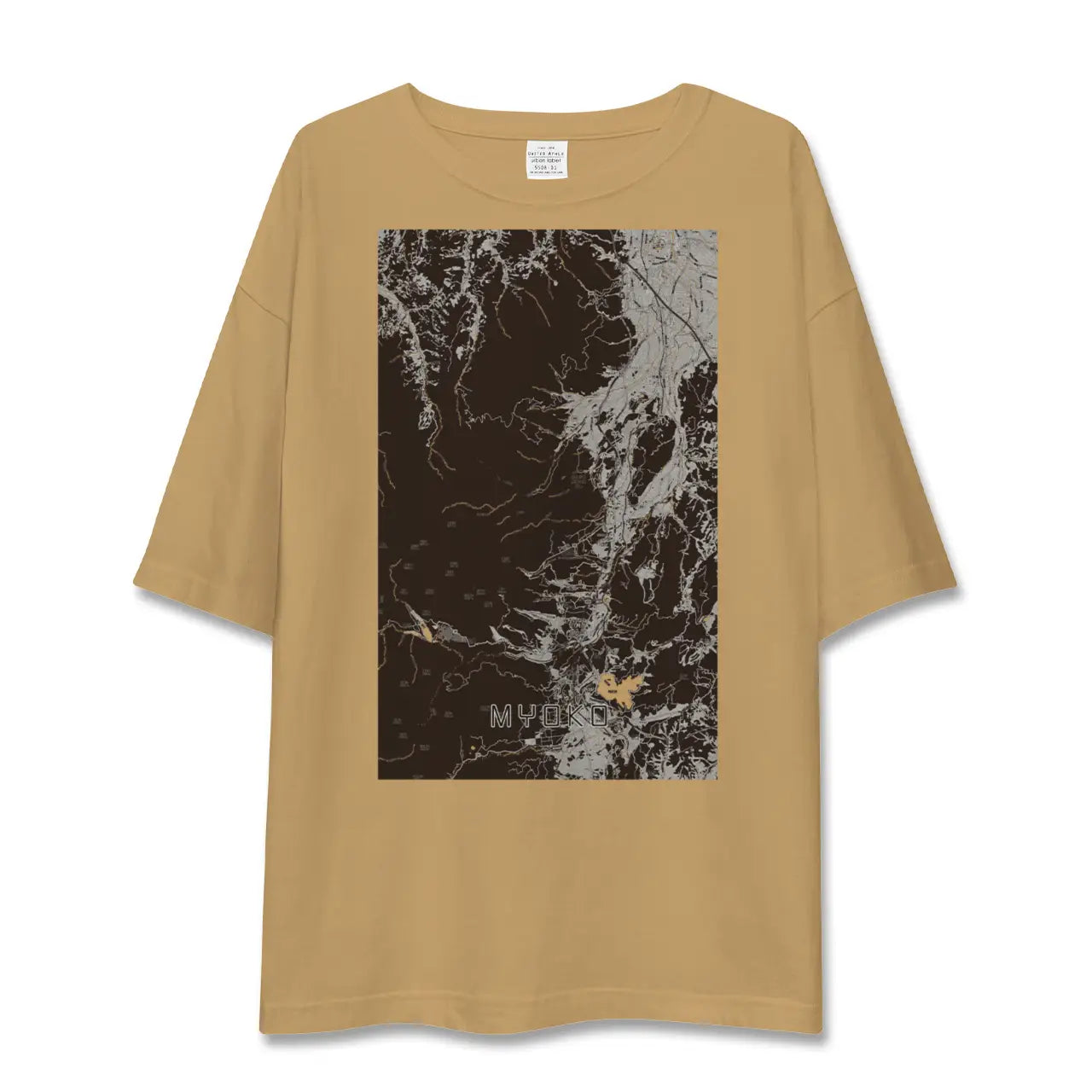【妙高(新潟県)】地図柄ビッグシルエットTシャツ