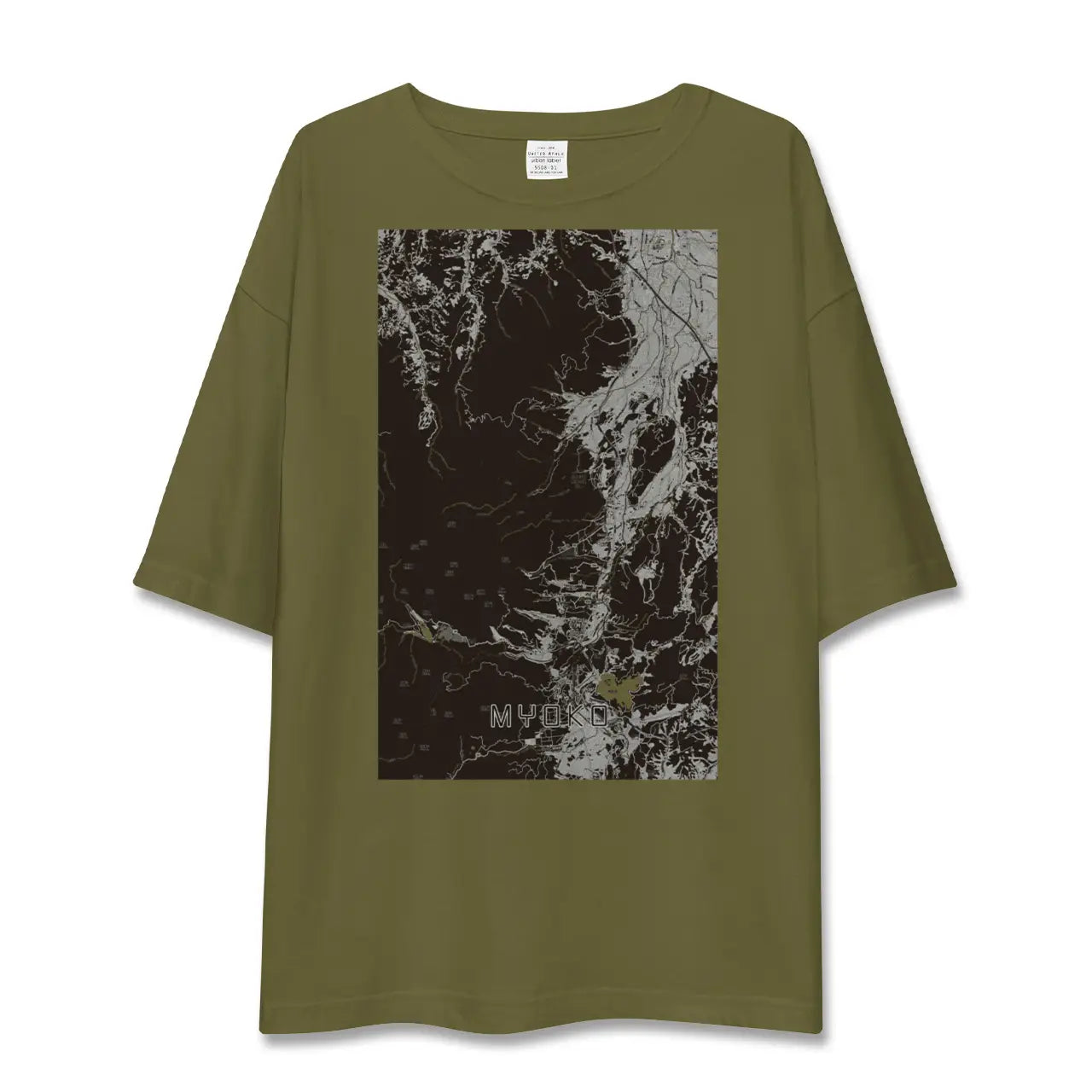 【妙高(新潟県)】地図柄ビッグシルエットTシャツ