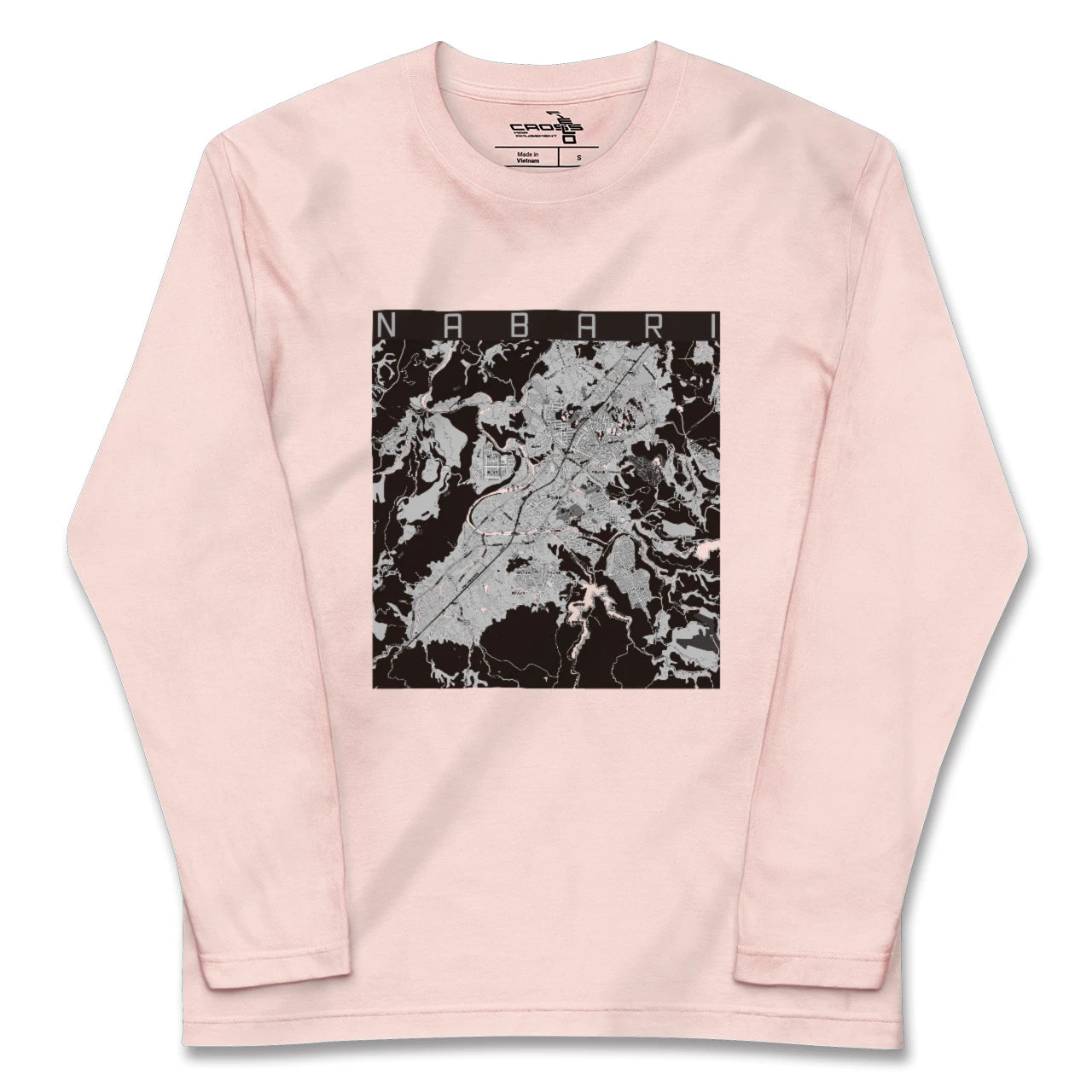 【名張(三重県)】地図柄ロングスリーブTシャツ