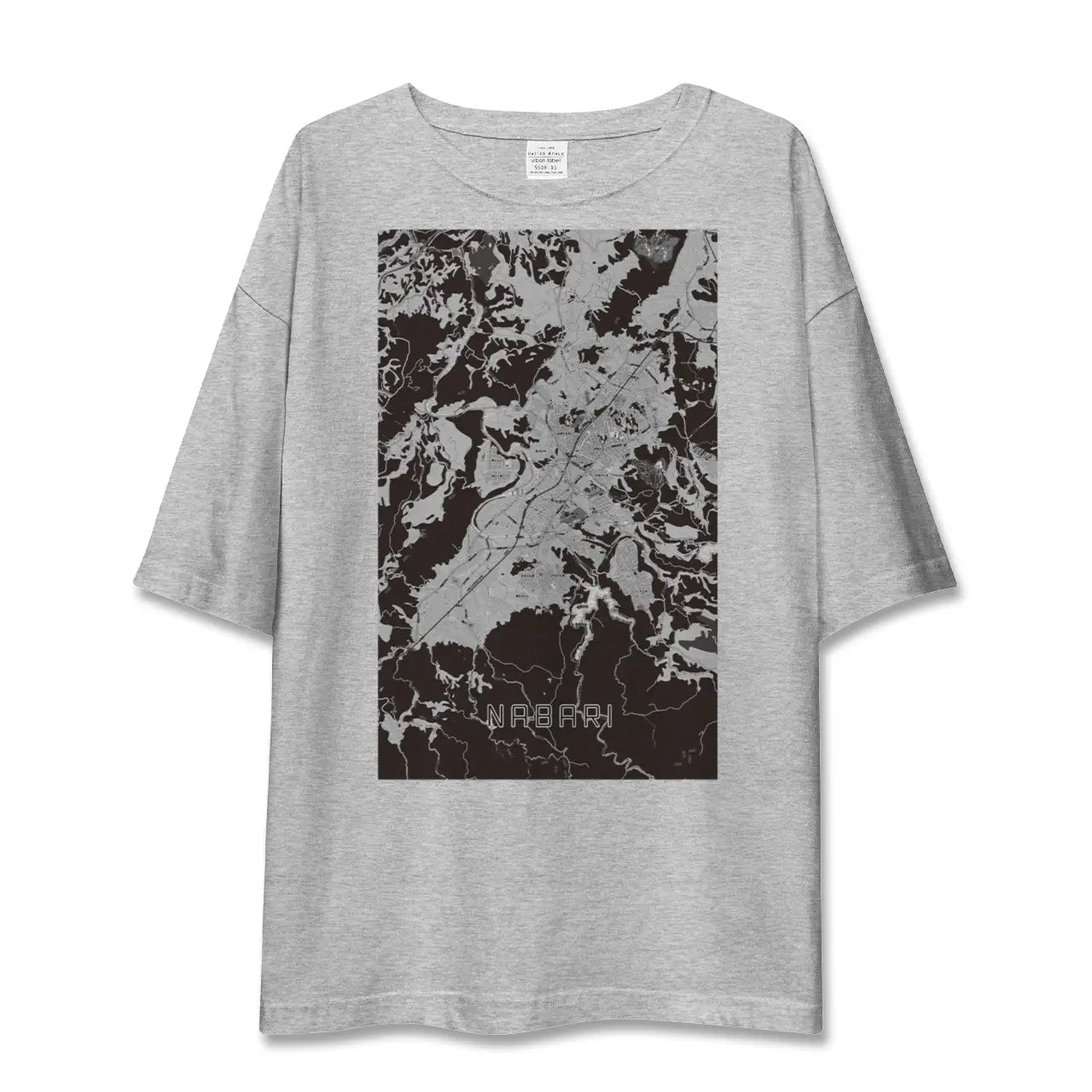 【名張(三重県)】地図柄ビッグシルエットTシャツ