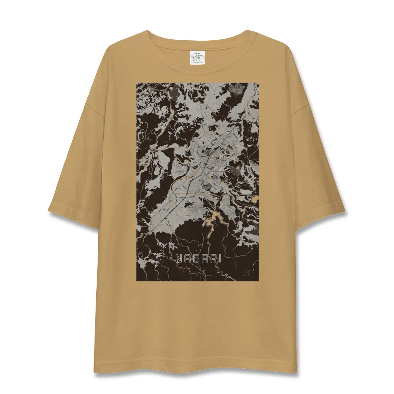 【名張(三重県)】地図柄ビッグシルエットTシャツ