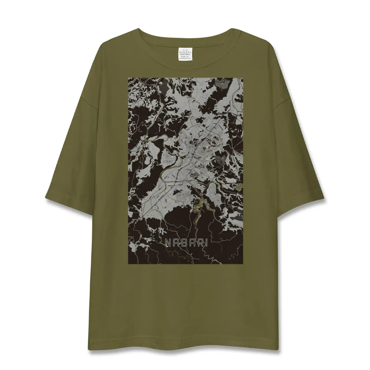 【名張(三重県)】地図柄ビッグシルエットTシャツ