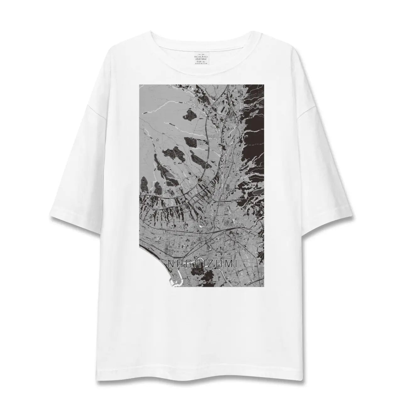 【長泉(静岡県)】地図柄ビッグシルエットTシャツ