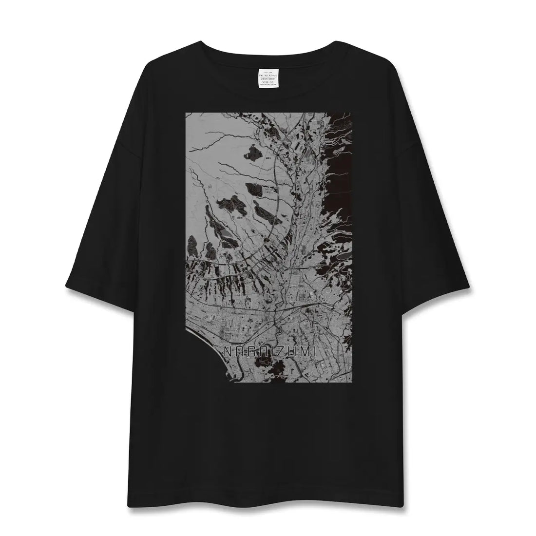 【長泉(静岡県)】地図柄ビッグシルエットTシャツ