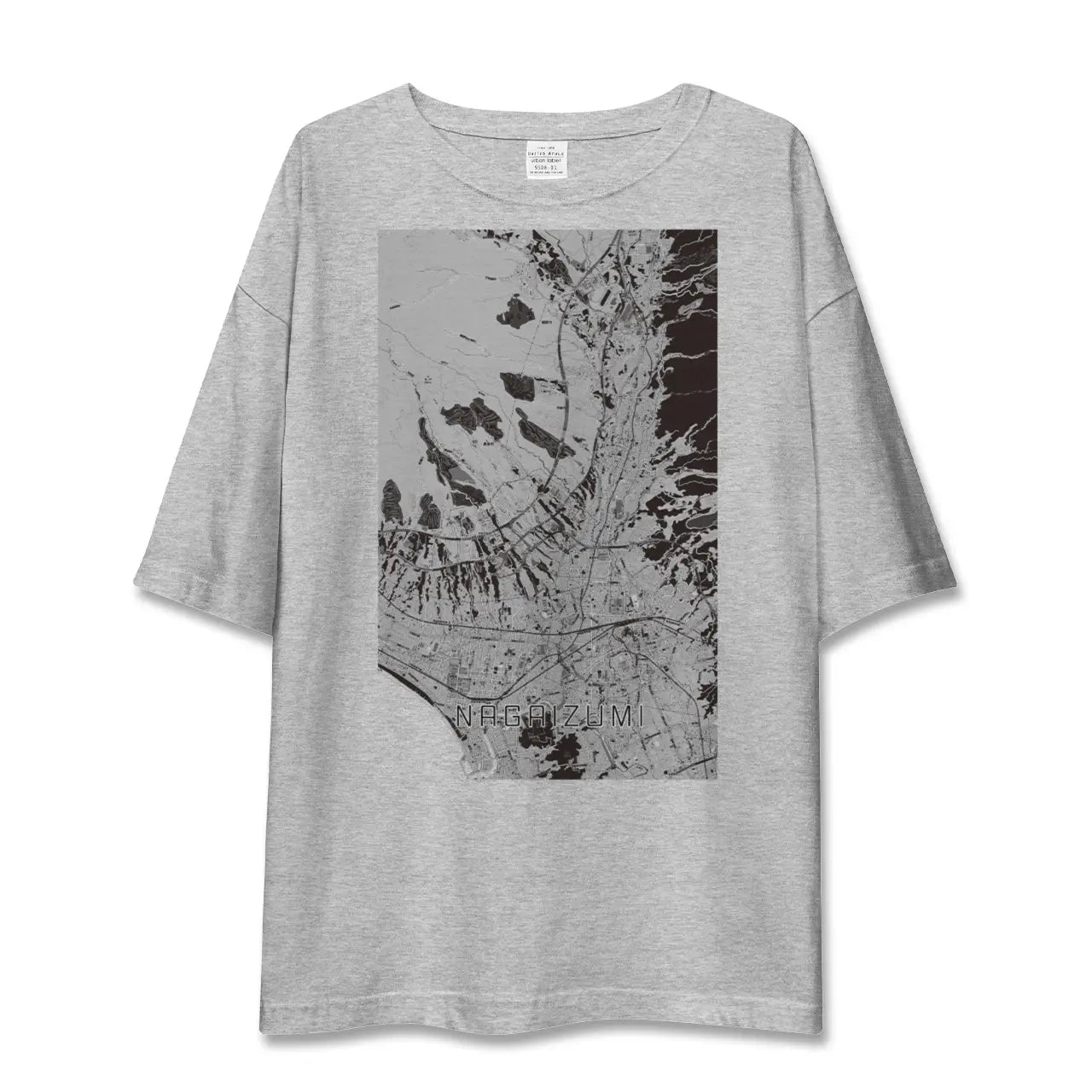 【長泉(静岡県)】地図柄ビッグシルエットTシャツ