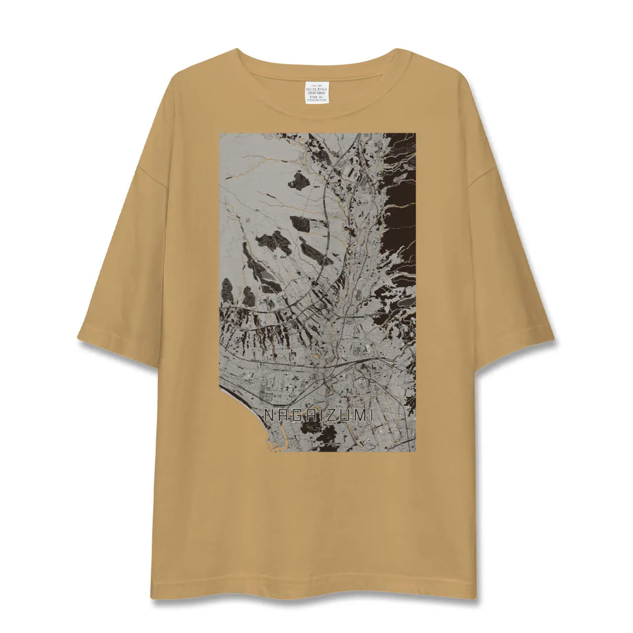【長泉(静岡県)】地図柄ビッグシルエットTシャツ