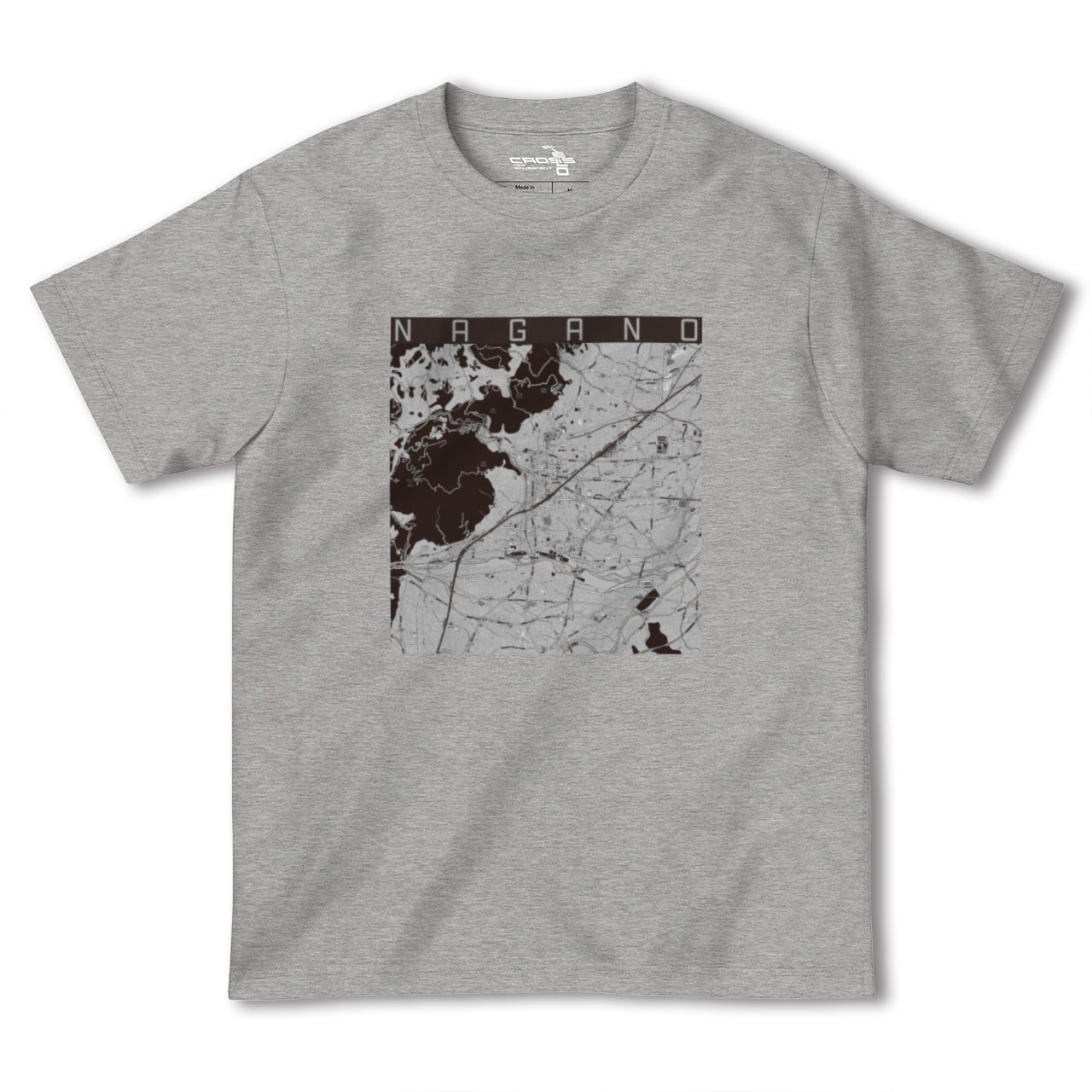【長野(長野県)】地図柄ヘビーウェイトTシャツ
