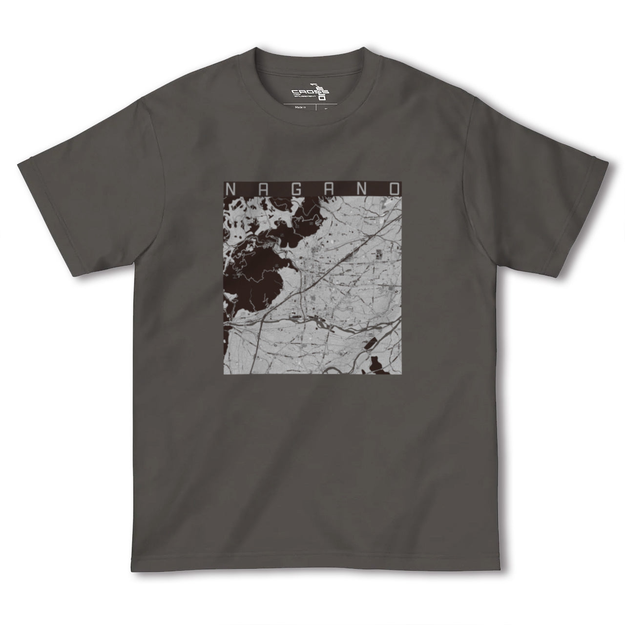 【長野(長野県)】地図柄ヘビーウェイトTシャツ