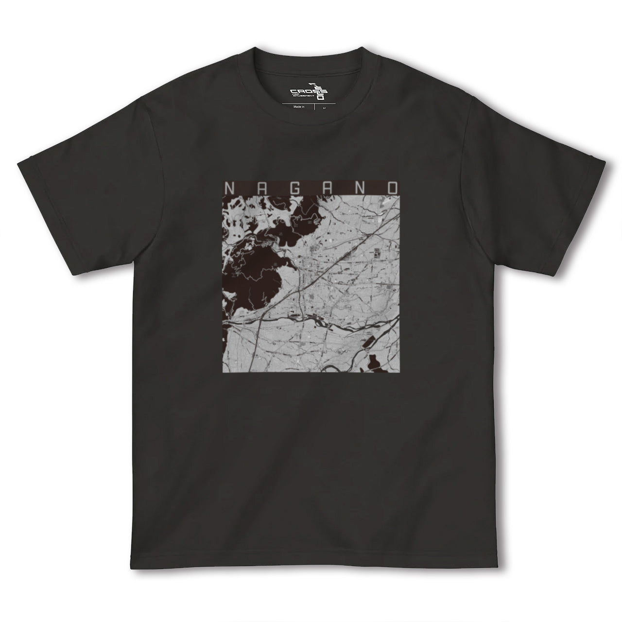 【長野(長野県)】地図柄ヘビーウェイトTシャツ