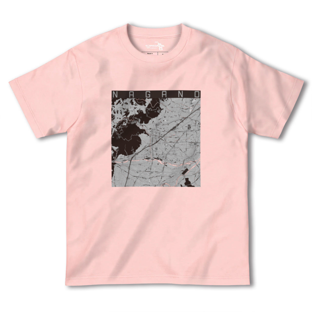【長野(長野県)】地図柄ヘビーウェイトTシャツ