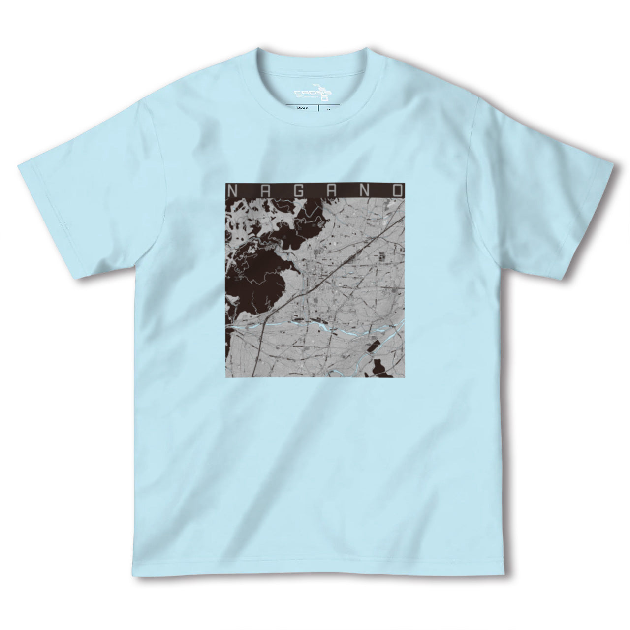 【長野(長野県)】地図柄ヘビーウェイトTシャツ