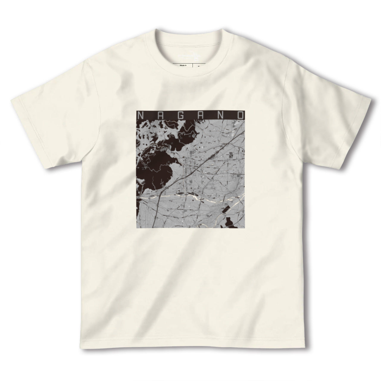 【長野(長野県)】地図柄ヘビーウェイトTシャツ