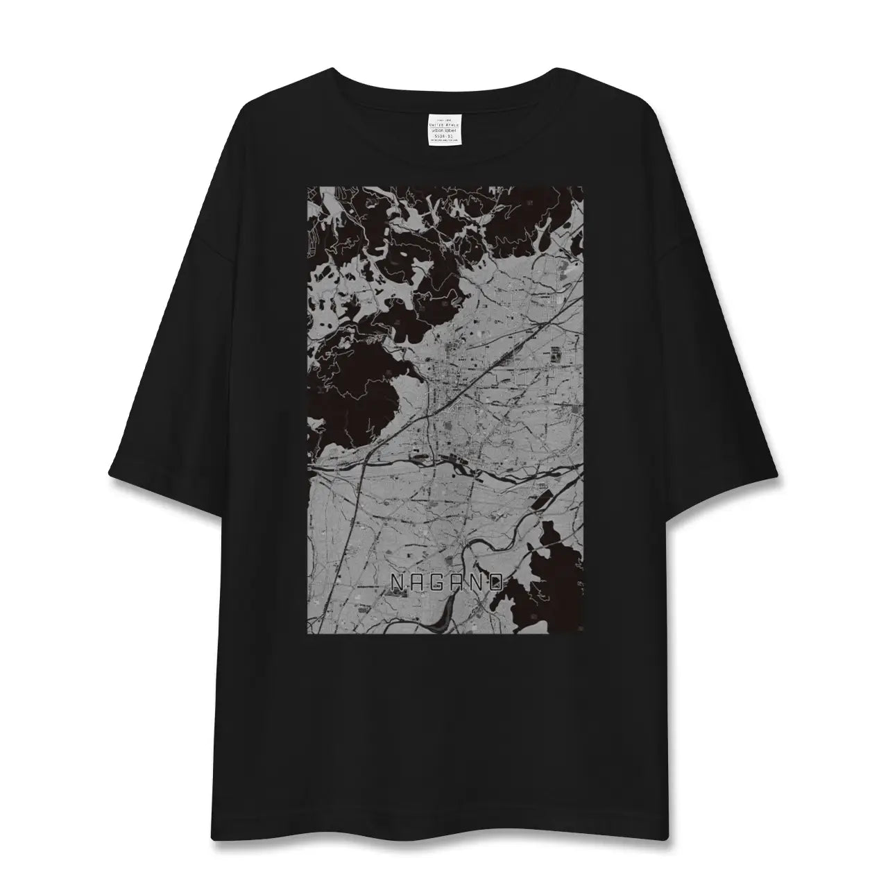 【長野(長野県)】地図柄ビッグシルエットTシャツ