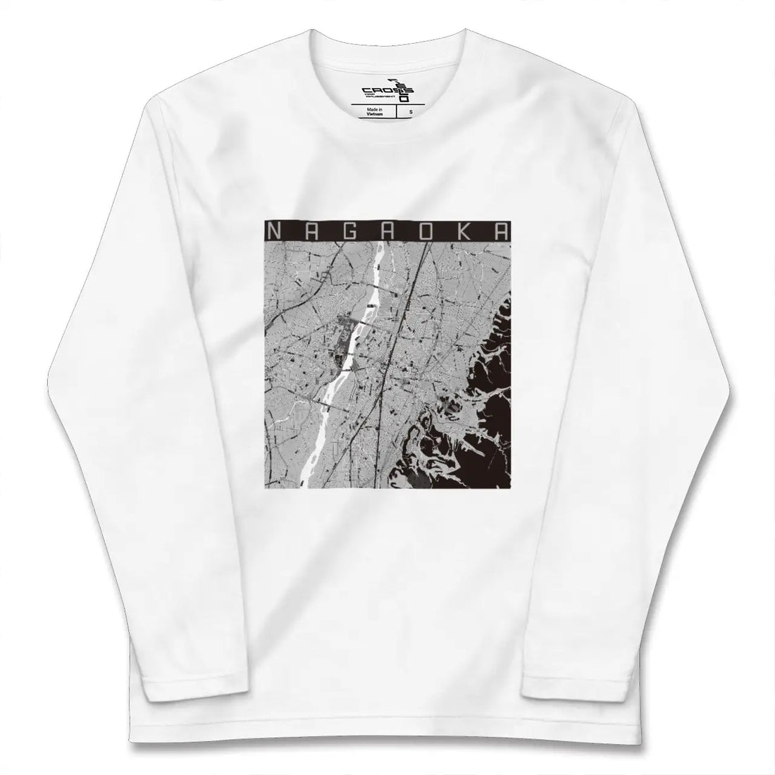 【長岡(新潟県)】地図柄ロングスリーブTシャツ